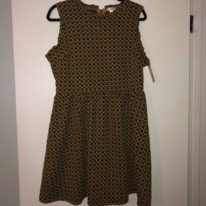 Target Yellow/Black Tweed Dress